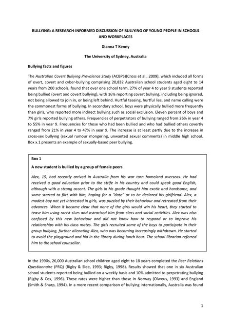 position paper sample  bullying  bullying  research