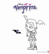 Vampirina Coloring Pages Bat Printable sketch template