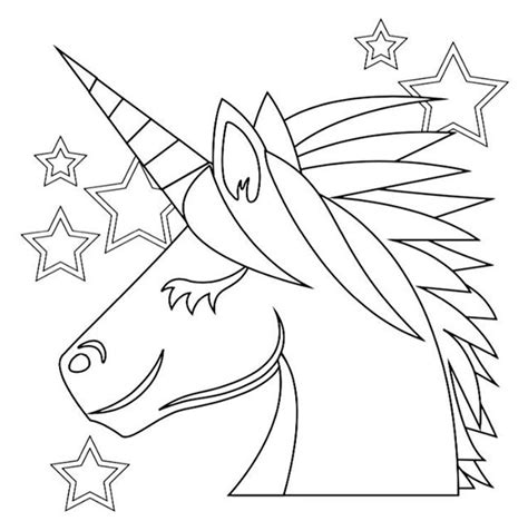 unicorn emoji coloring pages  getdrawings