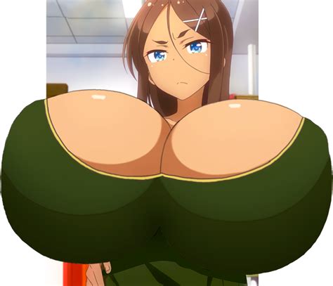 Rule 34 Ahagon Umiko Big Breasts Blue Eyes Breast Expansion Breasts