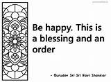 Sri Shankar Ravi Blessing Gurudev Inspirational Quote Happy Swati sketch template