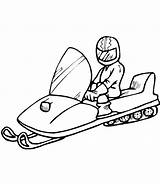 Doo Snowmobile sketch template