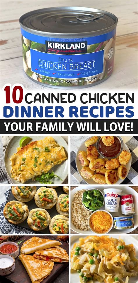 easy canned chicken dinner recipes  family  love