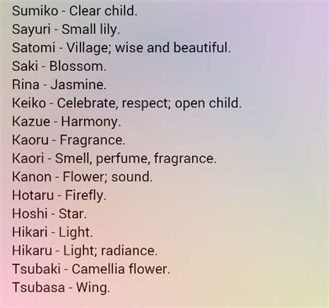 japanese girl names part 7 japanese pinterest female names all
