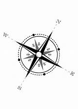 Bussola Compass Stampare Scarica Nautical sketch template