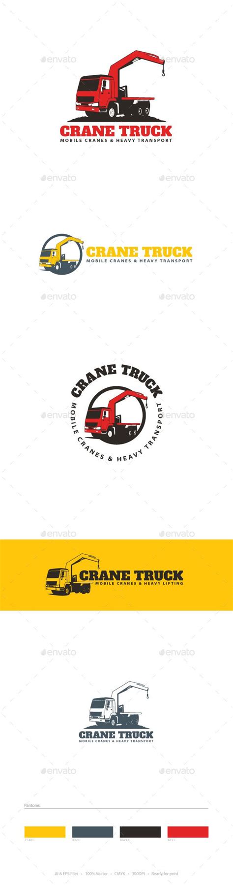 crane truck logo template truck cranes crane logo templates