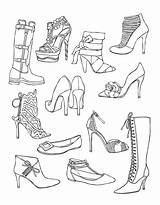 Coloring Pages Shoes Shoe Colouring Wellie Wishers Fashion Adults Adult Book Printable Clothing Sketches Color Visit Getcolorings Print Getdrawings sketch template