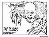 Pennywise Clown Ausmalen Getdrawingscom Drawittoo sketch template
