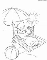 Coloring Pages Barbie Beach Getcolorings sketch template