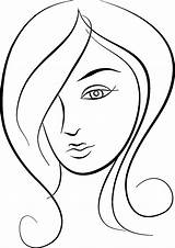 Face Clipart Drawing Beautiful Female Cliparts Girl Womens Beauty Cosmetology Clip Transparent Eyebrows Mad Getdrawings Library Collection Webstockreview sketch template