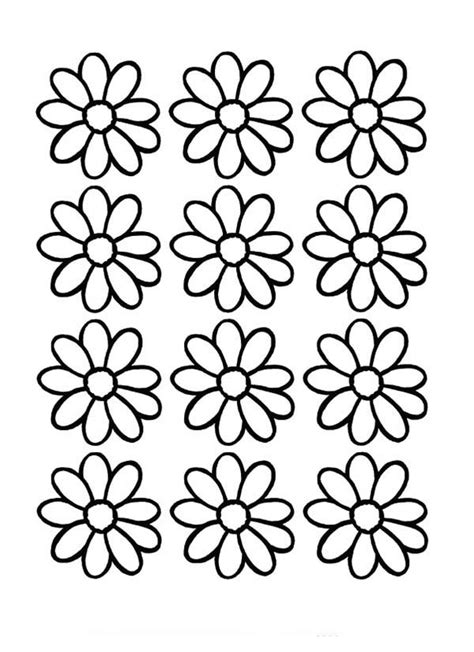 daisy flower template printable