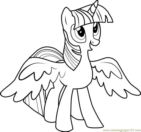 pony coloring pages princess twilight sparkle  getcolorings