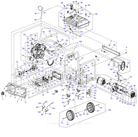 generac  parts diagram  unit