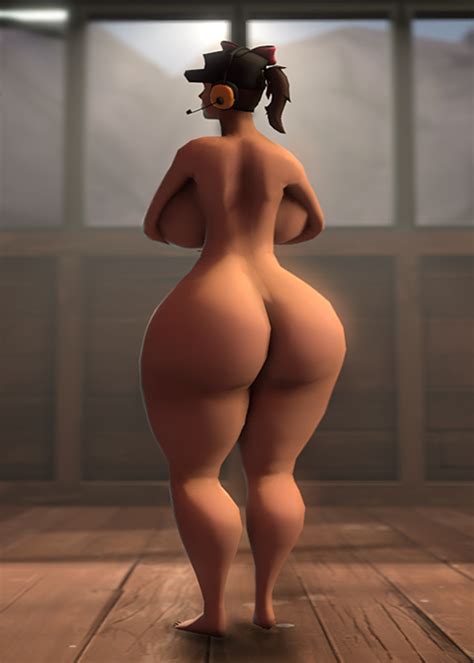 xbooru 1girl ass big breasts breasts hyper fortress rule 63 scout source filmmaker team