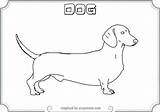 Dachshund Dachsunds Dog sketch template