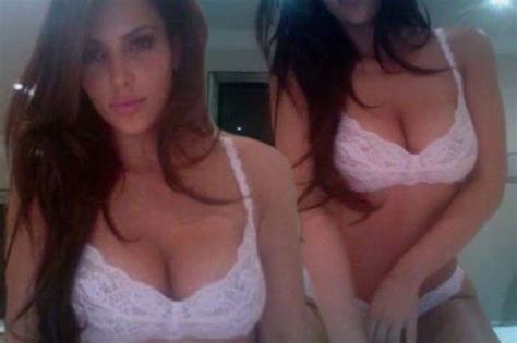 kim kardashian shares sexy selfies of her in skimpy pink lace lingerie
