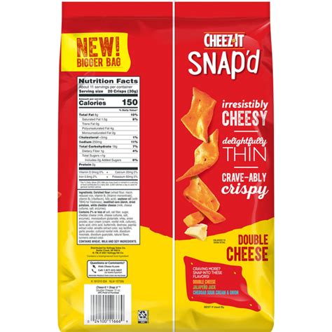 cheez  snapd double cheese cheesy baked snacks family size hy vee