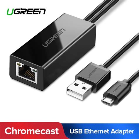 ugreen chromecast ethernet adapter usb   rj  google chromecast   ultra audio  tv