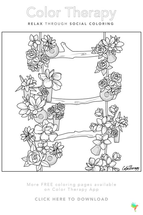 pin  color therapy coloring pages