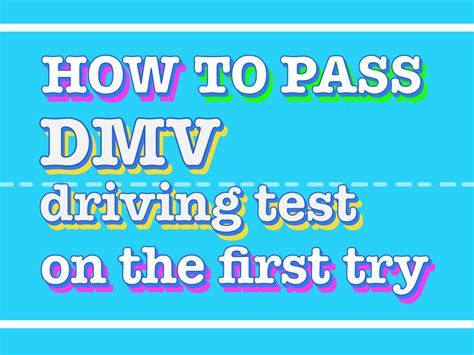 how to pass dmv driving test on the first try driver