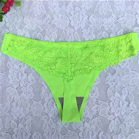 2019 Hot Women Wearing Sexy String Thongs Seamless Briefs Panties