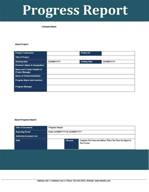 project status report templates word excel