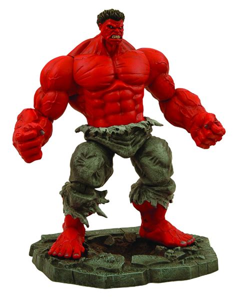 Marvel Comics Red Hulk Action Figure From Diamond Select Toys