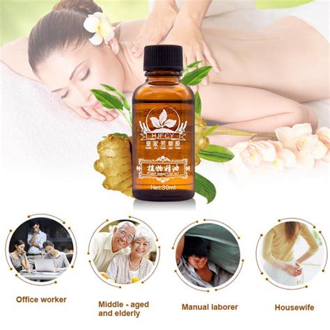 30ml 100 Pure Natural Ginger Oil Essence Lymphatic Drainage Therapy