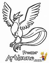 Pokemon Articuno Coloring Pages Colouring Legendary Bird Zapdos Print Do Getdrawings Feraligatr Sheets Characters Bubakids Choose Board sketch template