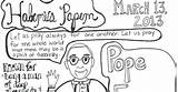 Pope Francis Coloring sketch template