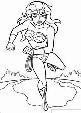 Wonder Pages Coloring Getcolorings Woman sketch template