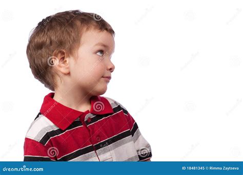 portrait   young boy profile royalty  stock photo image