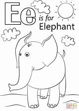 Coloring Letter Elephant Pages Alphabet Kids Printable Letters Color Preschool Drawing Print Supercoloring Worksheets Sheets Super Toddler Lower Egg Abc sketch template