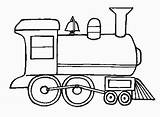 Train Pages Coloring Locomotive Simple Printable Engine Car Preschool Getcoloringpages sketch template