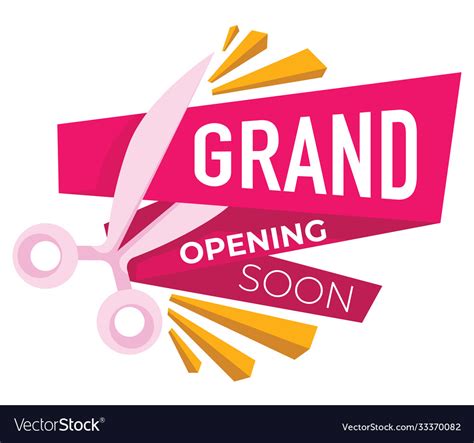 grand opening  announcement  shop  vector image