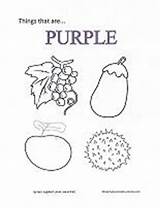 Coloring Preschool Color Pages Printable Purple Activities Learning Colors Something Will Fun sketch template