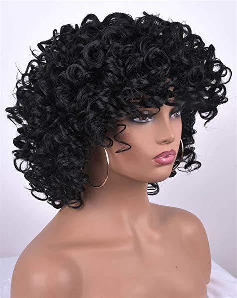 Cici Short Curly Afro Wigs For Black Women Big Bouncy