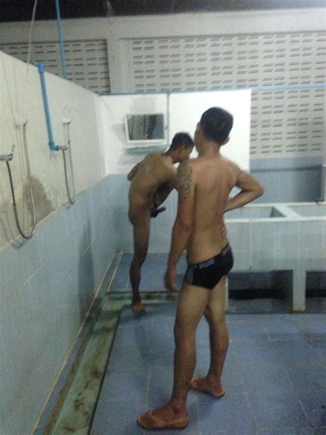 thai soldier caught with big boner in the showers my own private locker room