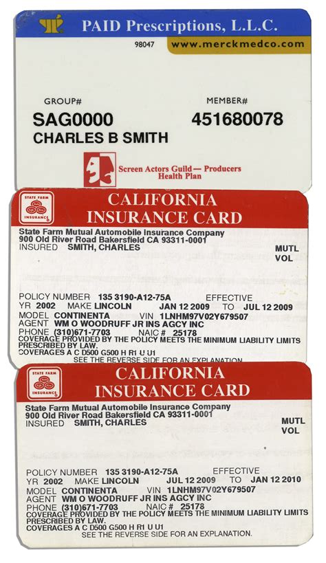 state farm template insurance card financial report