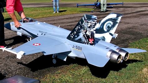 fa  hornet big rc scale model fighter turbine jet amazing display