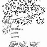 Birthday Invitation Coloring Invitations Party Pages Printable Hellokids Fish Princess sketch template