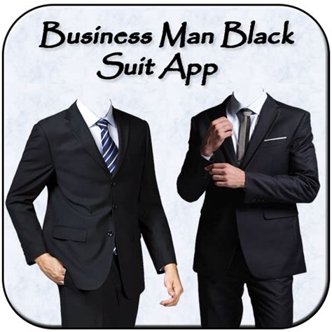 business man black suit app
