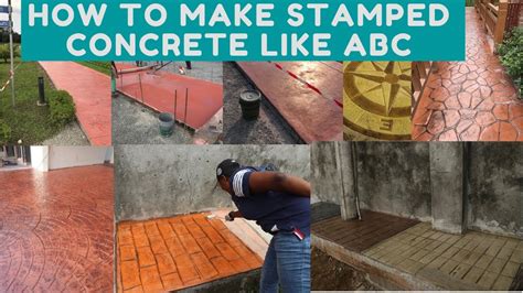 stamped concrete  expensive equipment easy  abc