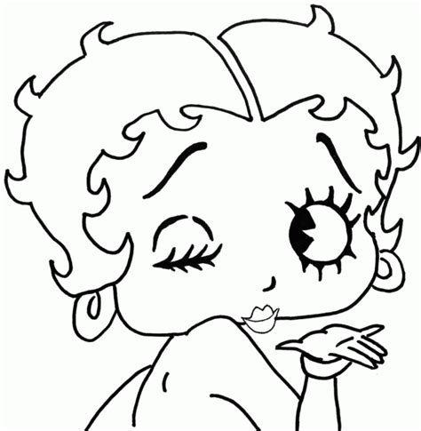 Betty Boop Free Printable Coloring Pages