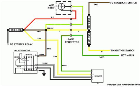 technical articles ford  series alternator wiring