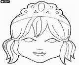 Prinzessin Maske Tiara Ausmalbilder Kindermasken Maska Kolorowanki Imprimir Maski Księżniczką Malvorlagenwelt Carnaval Colorir Kolorowanka Principessa Maschera Stampare sketch template