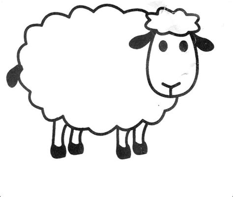 simple sheep crafts sheep cartoon sheep drawing