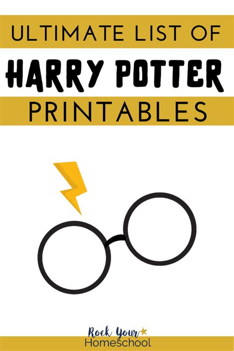 harry potter inspired printables  mega list  magical fun