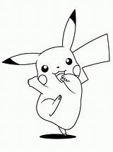 Pikachu Coloring Pages Printable Pokemon Kids sketch template