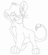 Lion King Simba Character Coloring Pdf Open Print  Pages sketch template